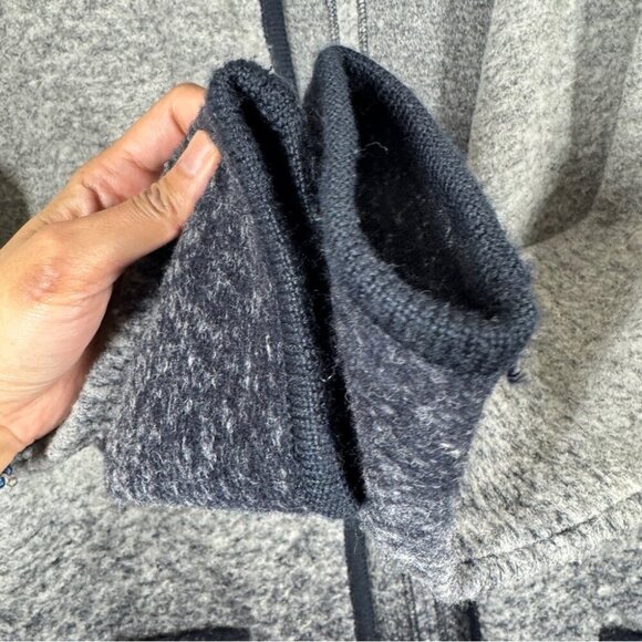 500 Denim Maison Cinqcent Womens Speckled Ombre Wool Cardigan Size 6 - Picture 6 of 15